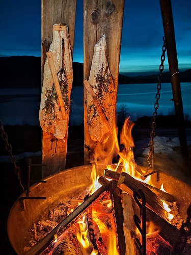 Todalsfjord Norwegen Ferienhaus B 08 Natur Umgebung Lagerfeuer Fisch.jpg