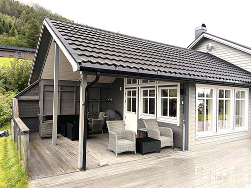 Todalsfjord Norwegen Ferienhaus E 10 Terrasse A