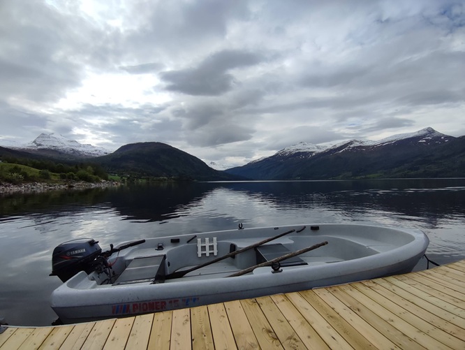 Todalsfjord Boot Steg Bootssteg 6